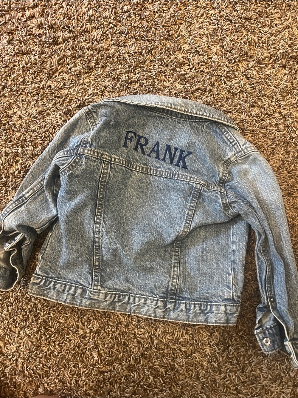 Custom “Frank” Jean jacket - 3T OshKosh B'gosh Light Wash Denim Jacket for Kids